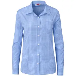 Ladies Long Sleeve Aston Light Blue